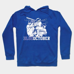 Freddie Freeman Mookie Betts & Clayton Kershaw Blue October Hoodie